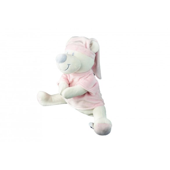 Medvedík doodoo ružový s nepretržitým audio prehrávačom