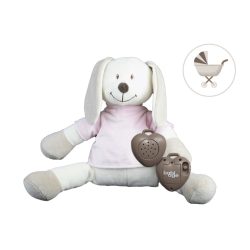   Zajačik doodoo ružový s nepretržitým audio prehrávačom, hračka na uspávanie bábätiek do DETSKÉHO KOČÍKA 